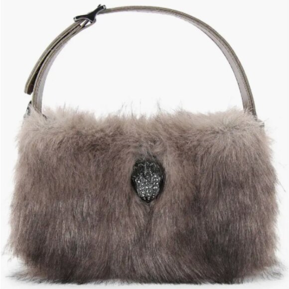 Kurt Geiger Mini Bond Faux Fur Shoulder Bag NWT - Picture 1 of 6